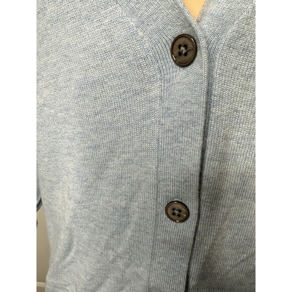 Gap Light Blue Cardigan Sweater  Very Soft Medium - Picture 5 of 9
